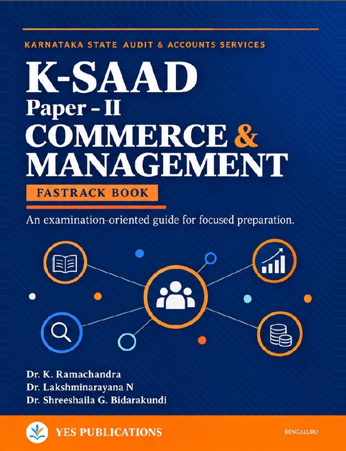 K-SAAD PAPER -II FASTRACK BOOK (COMMERCE & MANGEMENT)